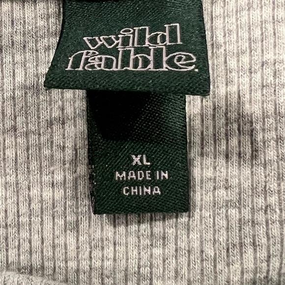 Wild Fable Cropped Ribbed Gray Tank - Picture 4 of 4